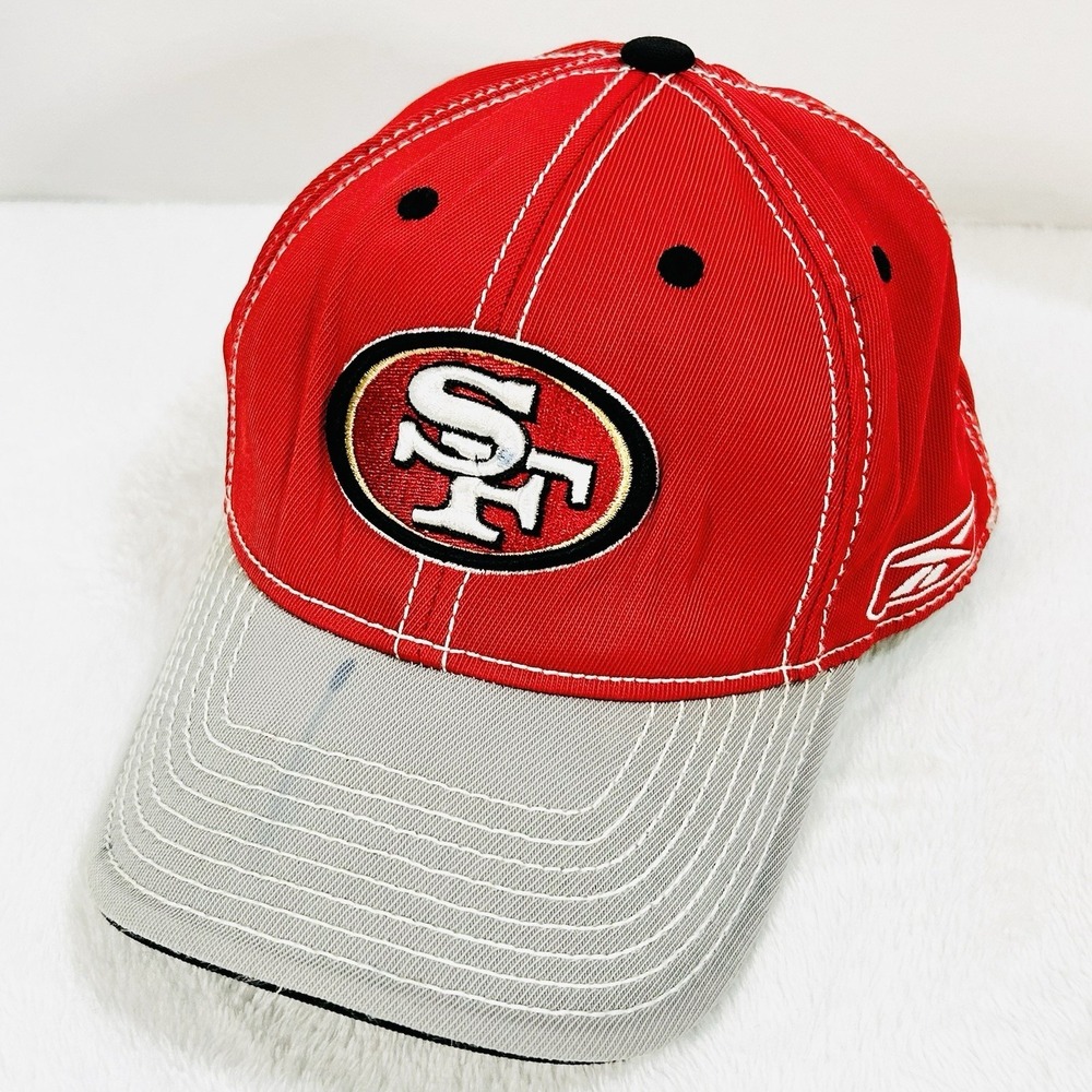 San Francisco 49ers Reebok On-Field Hat Cap Stretch‎ Flex One Size NFL Football